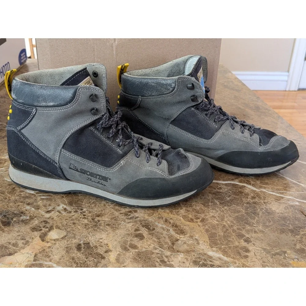 LA SPORTIVA Hiking Boots Men US 9.5 Gray Technical Mountaineering